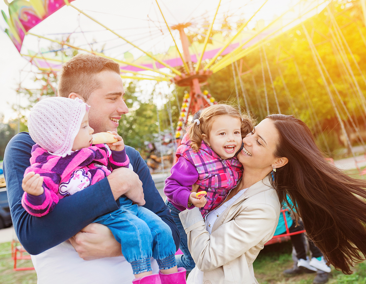 Photo of two parents and their children
